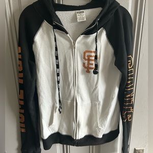 SF Giants VS PInK bling zip hoodie Medium